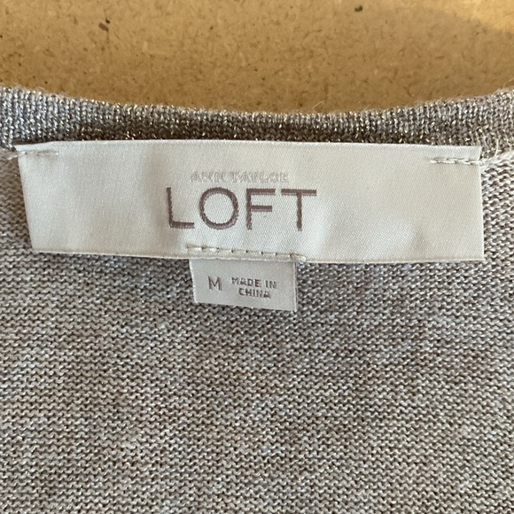 Loft Gray Sweater. Medium - Picture 8 of 12